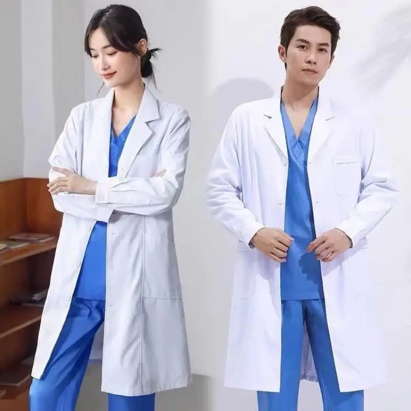 Medical Lab Coat - Bata de laboratorio blanca, uniforme médico