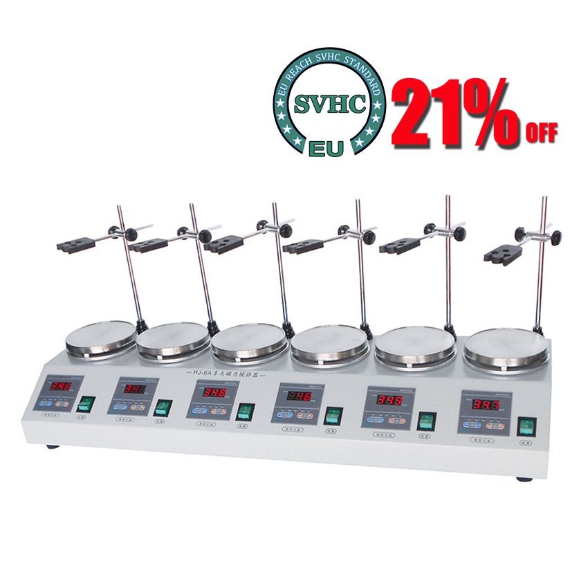 Magnetic Stirrer Hotplate - Agitador de calefacción magnético de 6