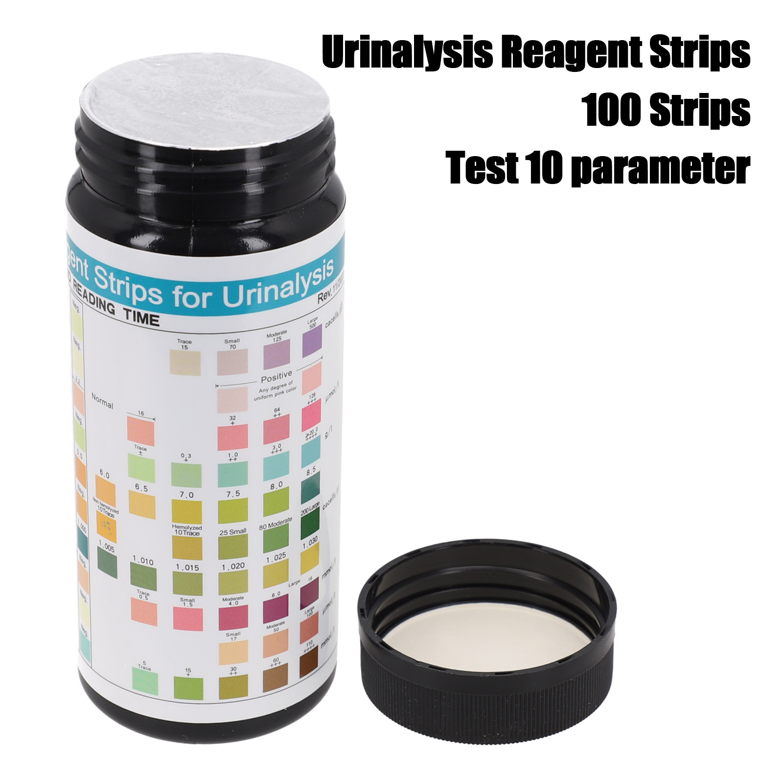 Urinalysis Reagent Strip - 100 tiras URS-10T tiras de análisis