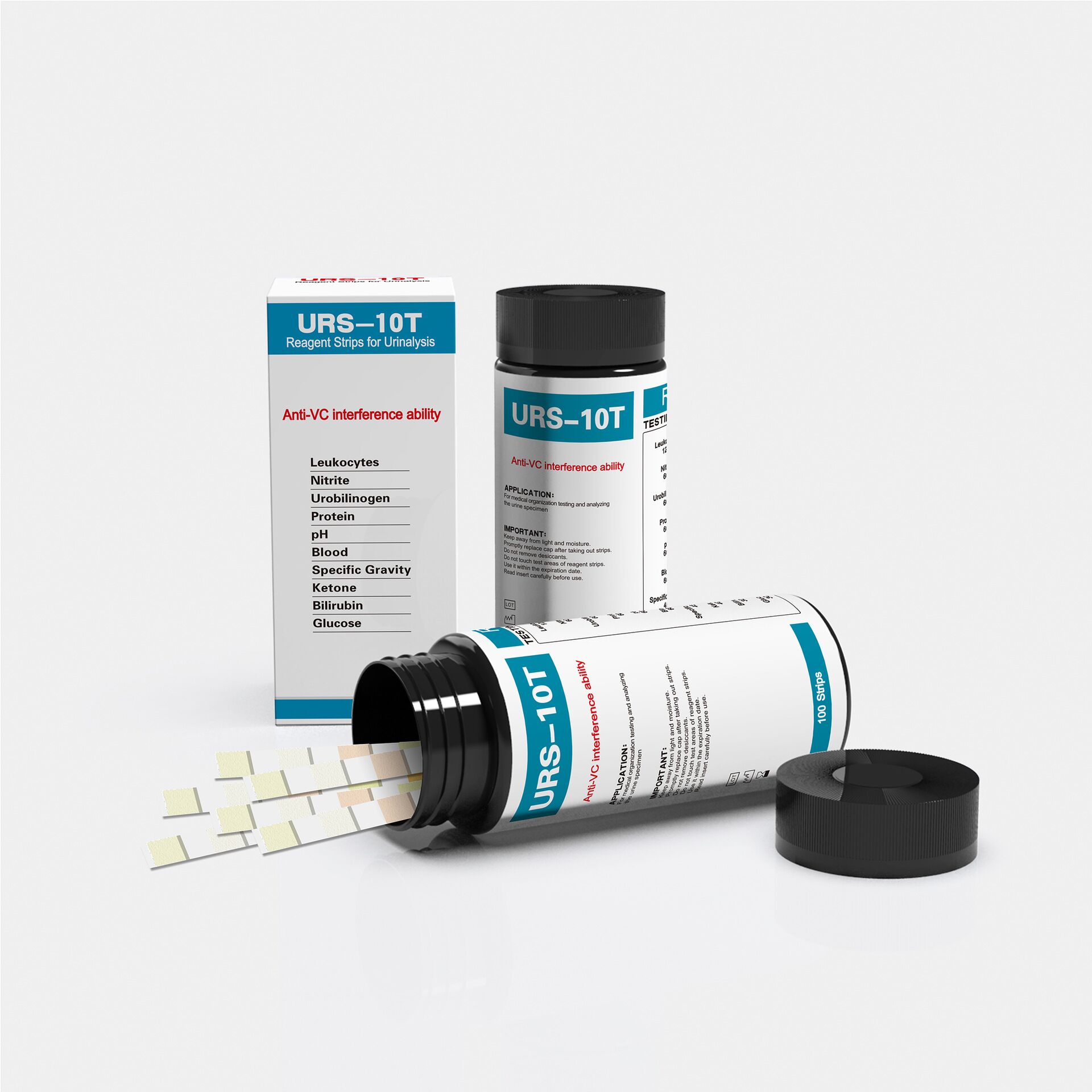 Tiras reactivas de URS-10T par - Urinalysis Reagent Strip reseña y precio