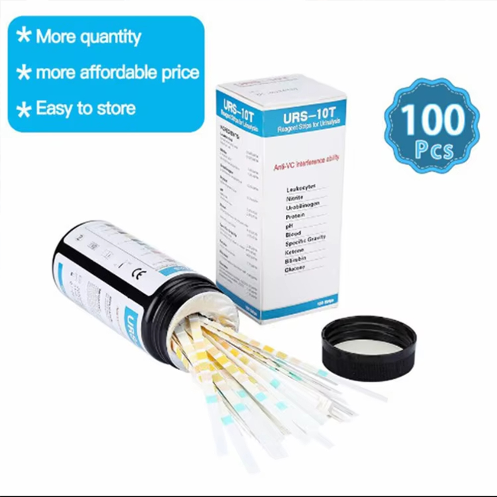 100 Tiras Reactivas URS-10T pa - Urinalysis Reagent Strip reseña y precio