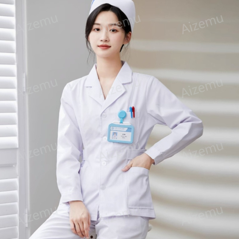 Nuevo uniforme de enfermera bl - Medical Lab Coat reseña y precio