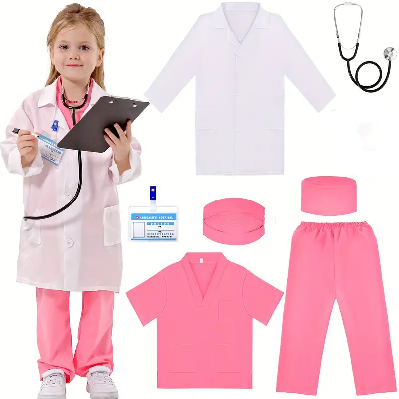 7 Uds. Traje de Cosplay de méd - Medical Lab Coat reseña y precio