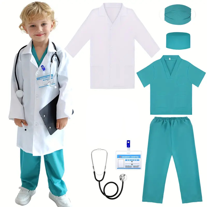 7 Uds. Traje de Cosplay de méd - Medical Lab Coat reseña y precio