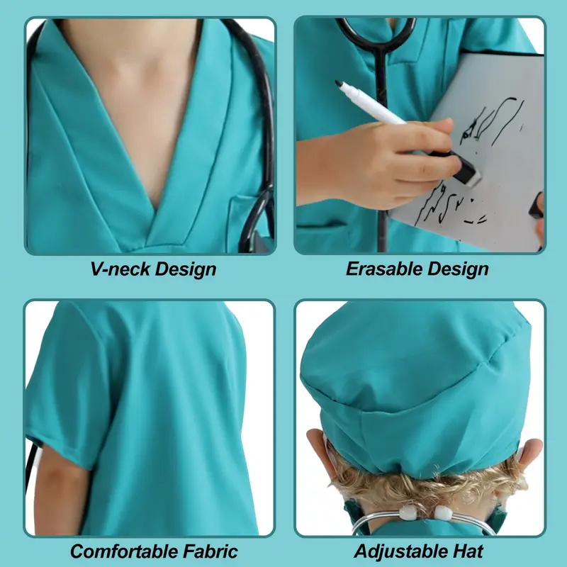 7 Uds. Traje de Cosplay de méd - Medical Lab Coat reseña y precio