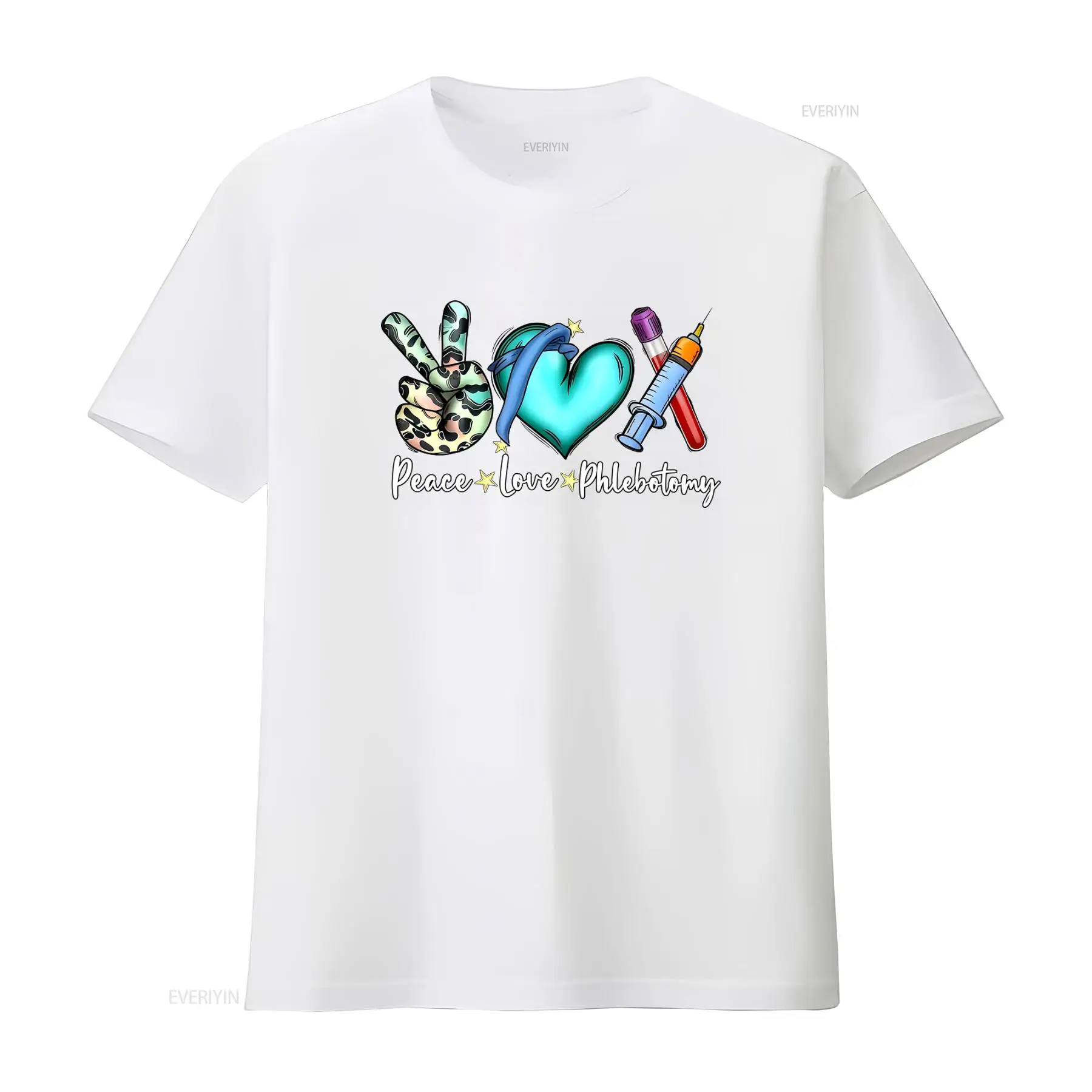 Camiseta Peace Love Phlebotomy - Medical Laboratory Technologist reseña y precio