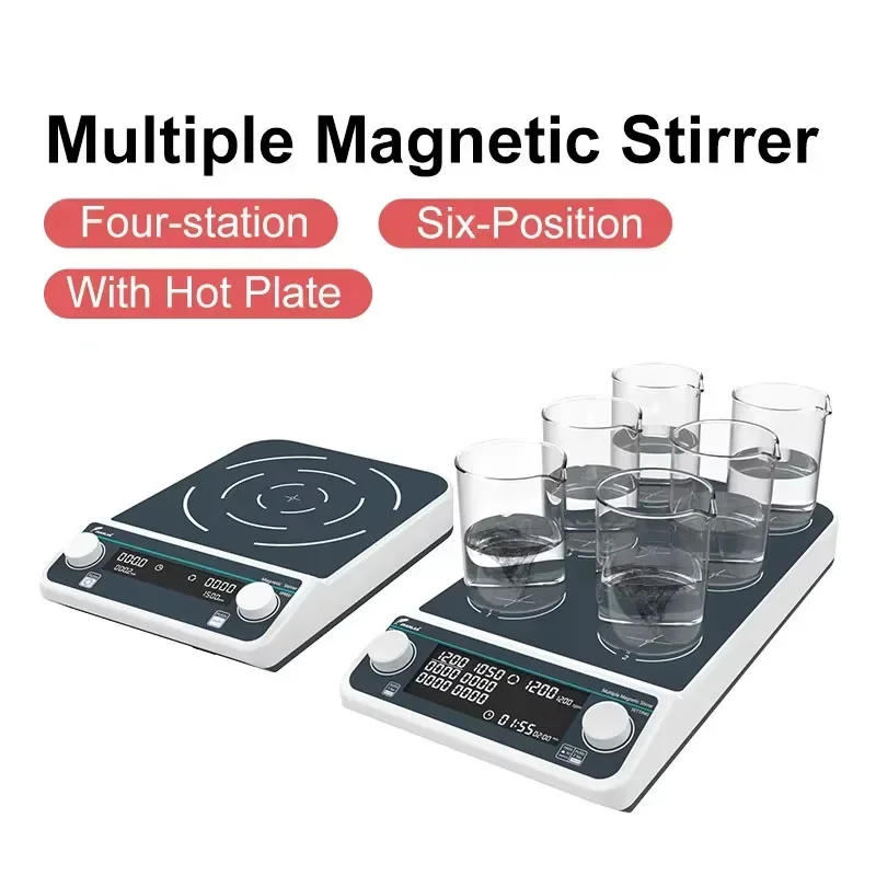 Agitador magnético múltiple de - Magnetic Stirrer Hotplate reseña y precio