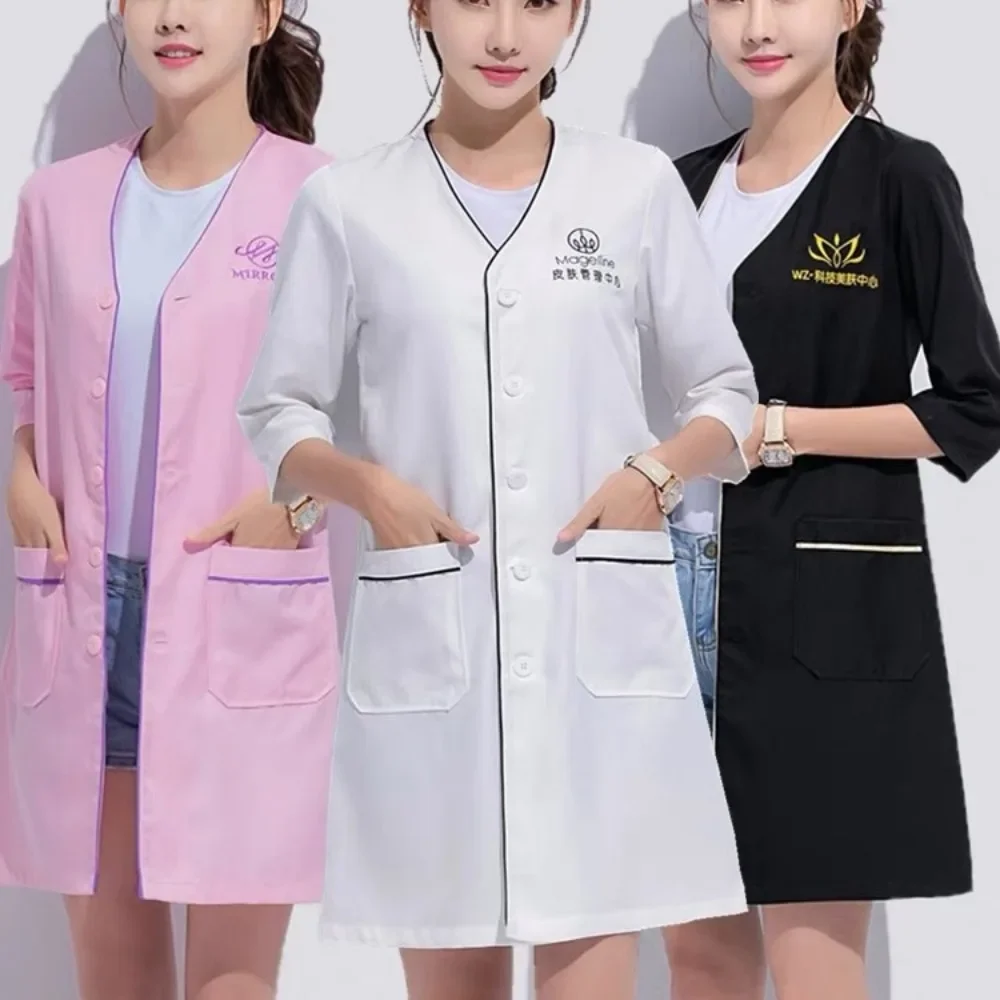 Uniforme de Belleza con Logoti - Medical Lab Coat reseña y precio