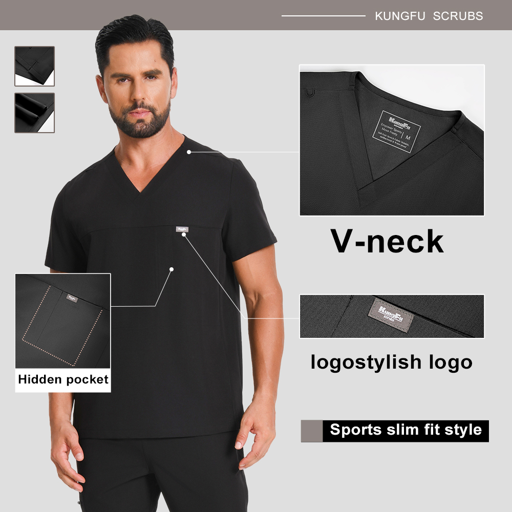 Uniformes Médicos KUNGFU SCRUB - Medical Lab Coat reseña y precio