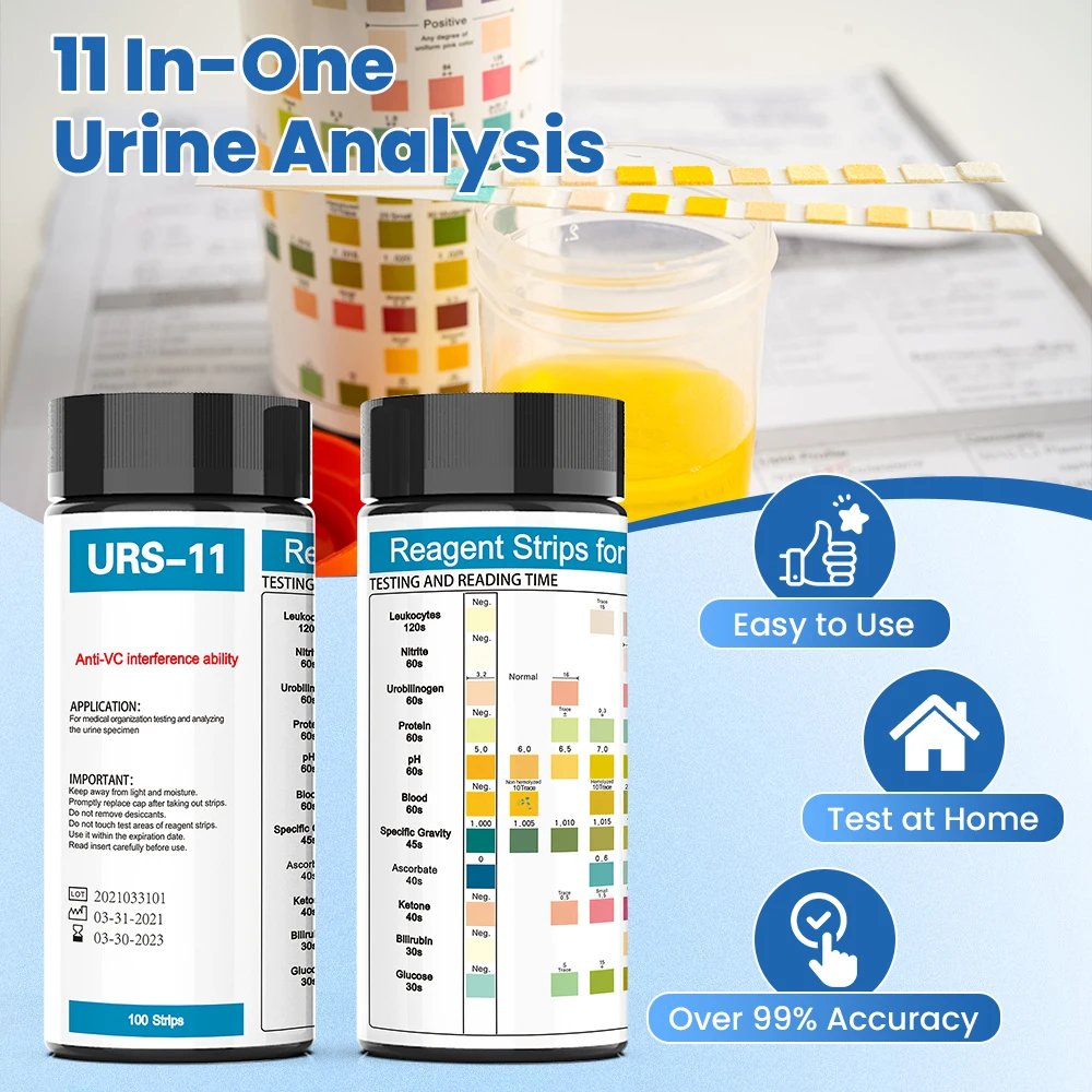 Tiras reactivas analizador de  - Urinalysis Reagent Strip reseña y precio