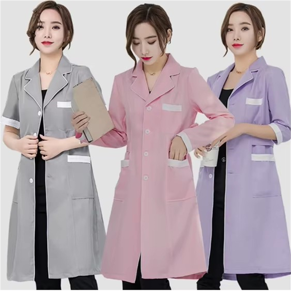 Uniforme de spa antiarrugas si - Medical Lab Coat reseña y precio