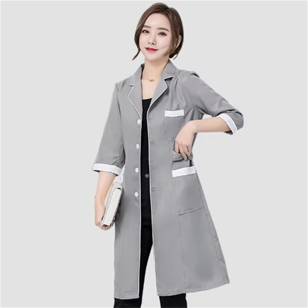 Uniforme de spa antiarrugas si - Medical Lab Coat reseña y precio