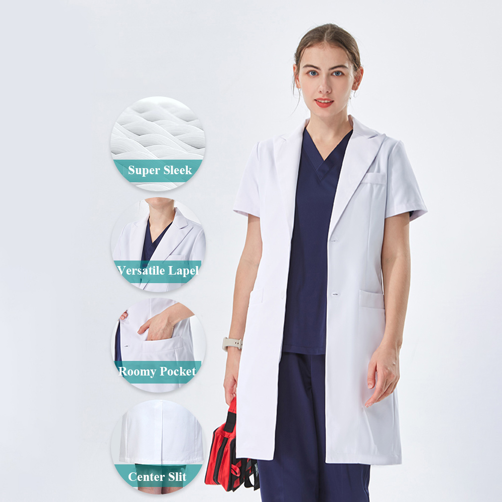 Bata de Laboratorio Blanca con - Medical Lab Coat reseña y precio